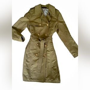 Express Design Studio Khaki Double
Breasted Trench Coat SZ L